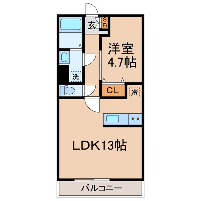 間取図 横須賀線/保土ケ谷駅 徒歩12分 2階 1年未満