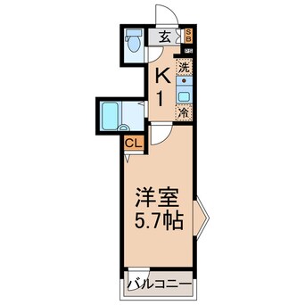 間取図 横須賀線/保土ケ谷駅 徒歩10分 2階 1年未満