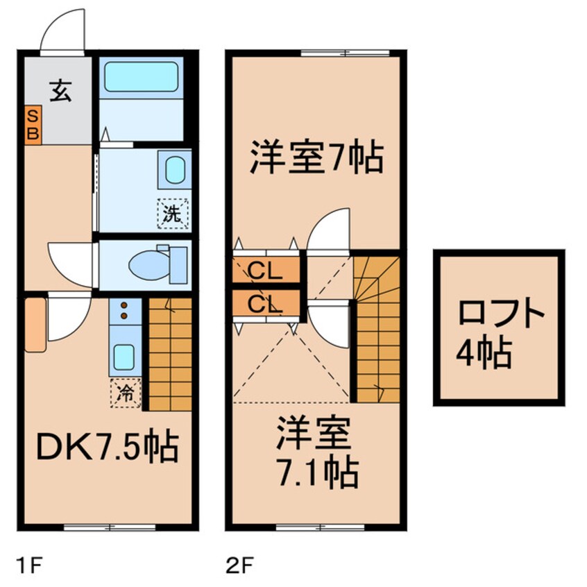 間取図 横須賀線/保土ケ谷駅 徒歩14分 1-2階 1年未満