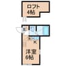 相鉄本線/星川駅 徒歩12分 2階 1年未満 1Rの間取り