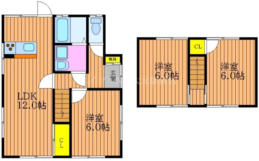 間取図 森様借家