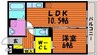 ミア　カーサ　Ａ棟 1LDKの間取り