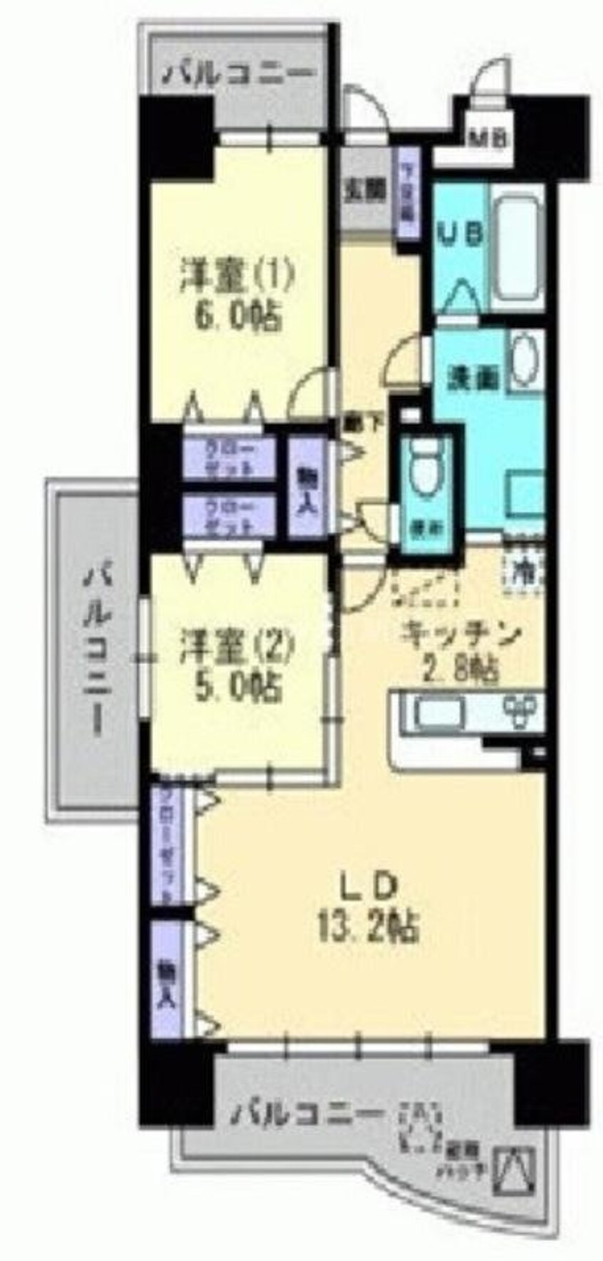 間取図 クレール西市