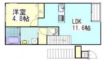 間取図 ラック南方