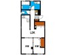 車屋マンション 2LDKの間取り