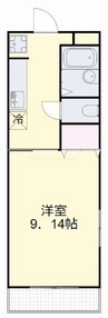 晃英NO.１ 1Kの間取り