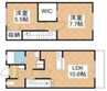 アーバンライフ撫川 2LDKの間取り