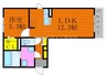 メナージュ 1LDKの間取り