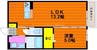 New Oak Ａ棟 1LDKの間取り