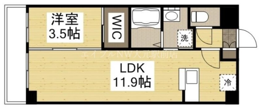 間取図 willDo岡山駅西口