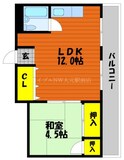 メゾン富士岡山の間取図