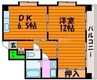 大和ビル 1DKの間取り