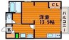 アドバンスＴ 1Rの間取り