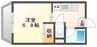 アイヨコヤマ 1Kの間取り