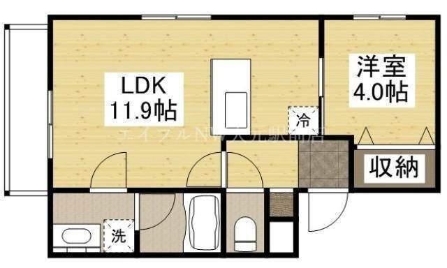 間取り図 ミモザヒルズ大雲寺
