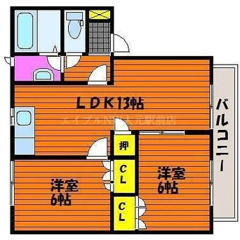 間取図 アネーロ白石