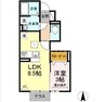 pecher奥田 1LDKの間取り