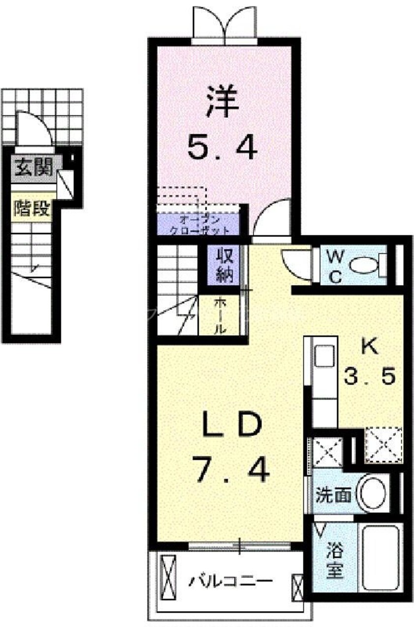 間取図 ヴィラ・フォレスタⅡ