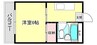 サンリオン 1Kの間取り