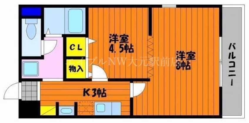 間取図 オーキッドプラザ