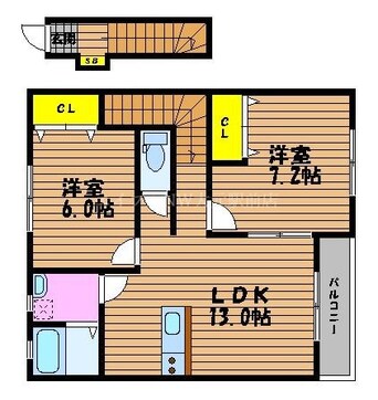 間取図 プティシュシュ福富