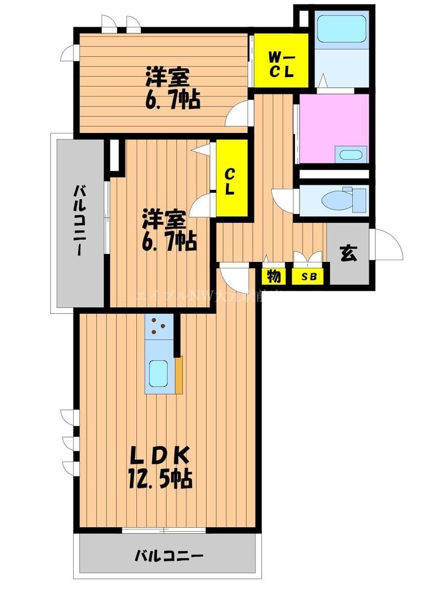 間取図 プリムローズ
