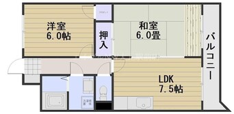 間取図 AコートヴィレッジⅢ