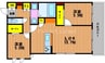 シェソワ葵　東棟 2LDKの間取り