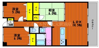 間取図 スカイパレス高柳