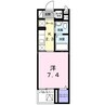 アルドール 1Kの間取り