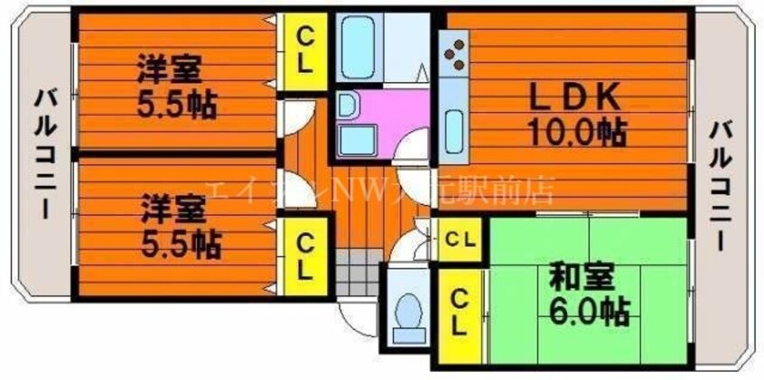 間取図 ドミール福島Ｂ