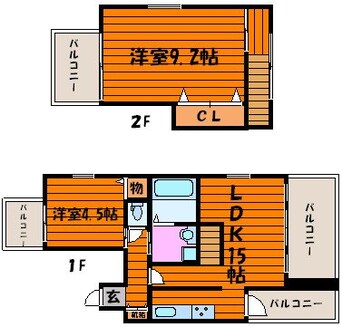 間取図 中山下壱番館