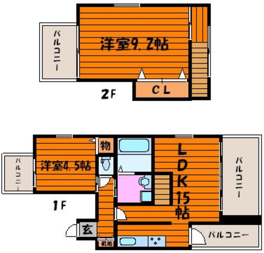 間取図 中山下壱番館