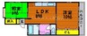 KOMAハウス 2LDKの間取り