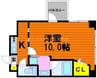リッツ・ドエルマンション 1Kの間取り