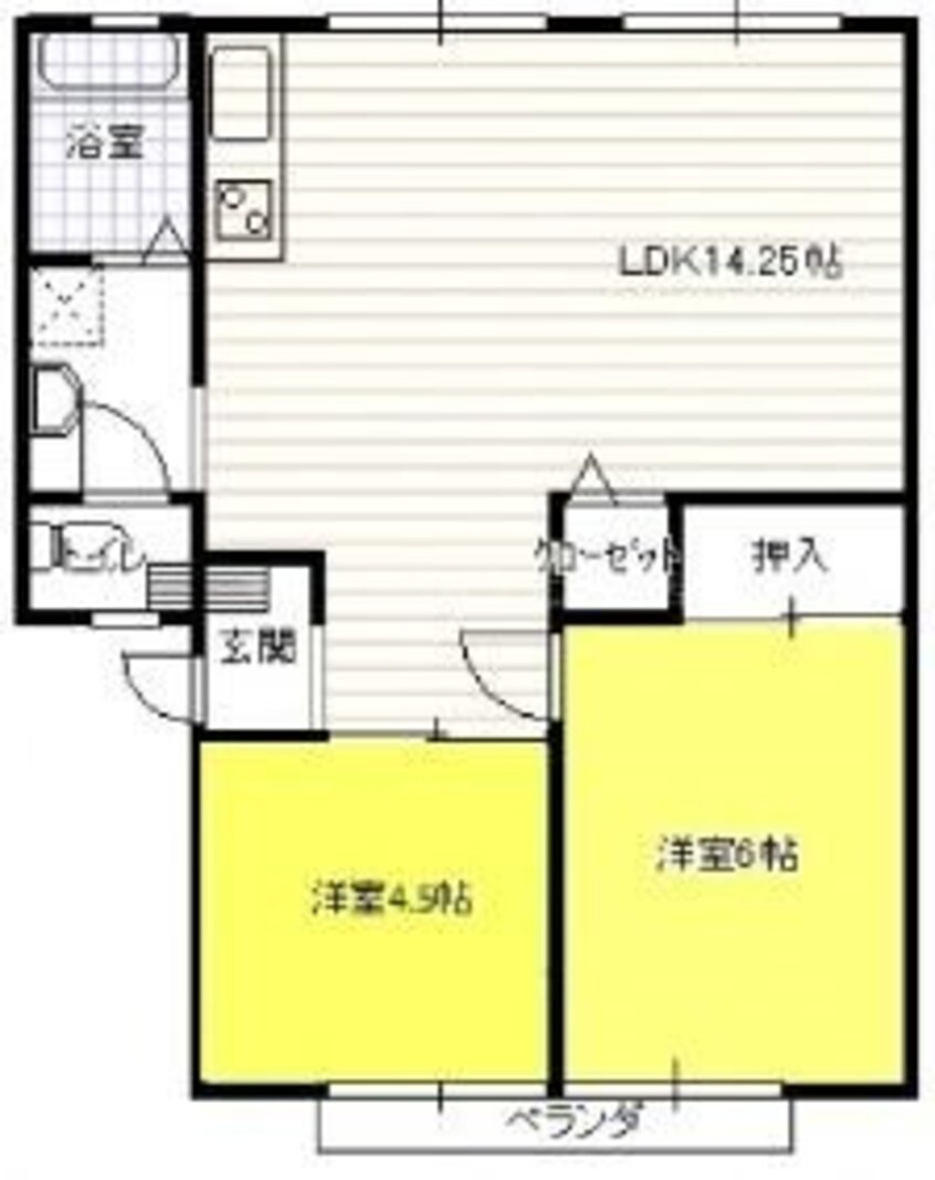 間取図 コーポ宮ノ森