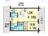 アウトルック 1LDKの間取り