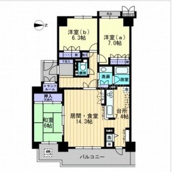 間取図 サーパスシティ大供