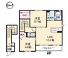 シャーメゾン・エレガンス　壱番館 2LDKの間取り