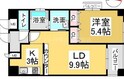 クレストシティ中井町の間取図