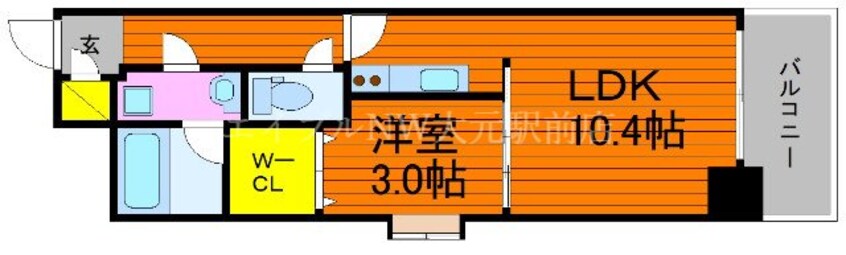 間取図 カーサとぎや町