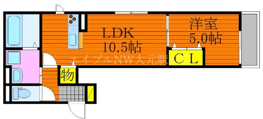 間取図 セントラル花尻