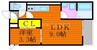 Grandtic Hi 1LDKの間取り