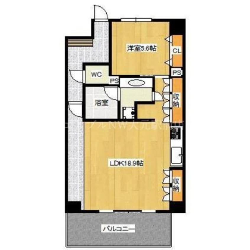 間取図 PIKE　PLACE　南方