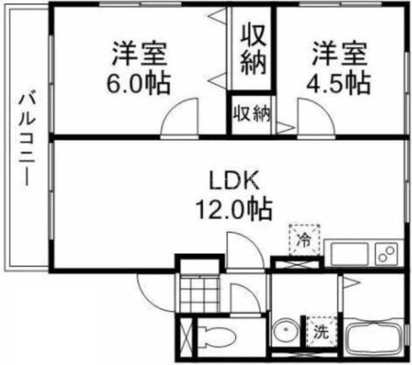 間取図 メゾンラフォーレ