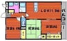 中仙道パレス3 3LDKの間取り