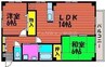 クレアメゾンⅢ 2LDKの間取り