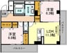 coco ferme 2LDKの間取り