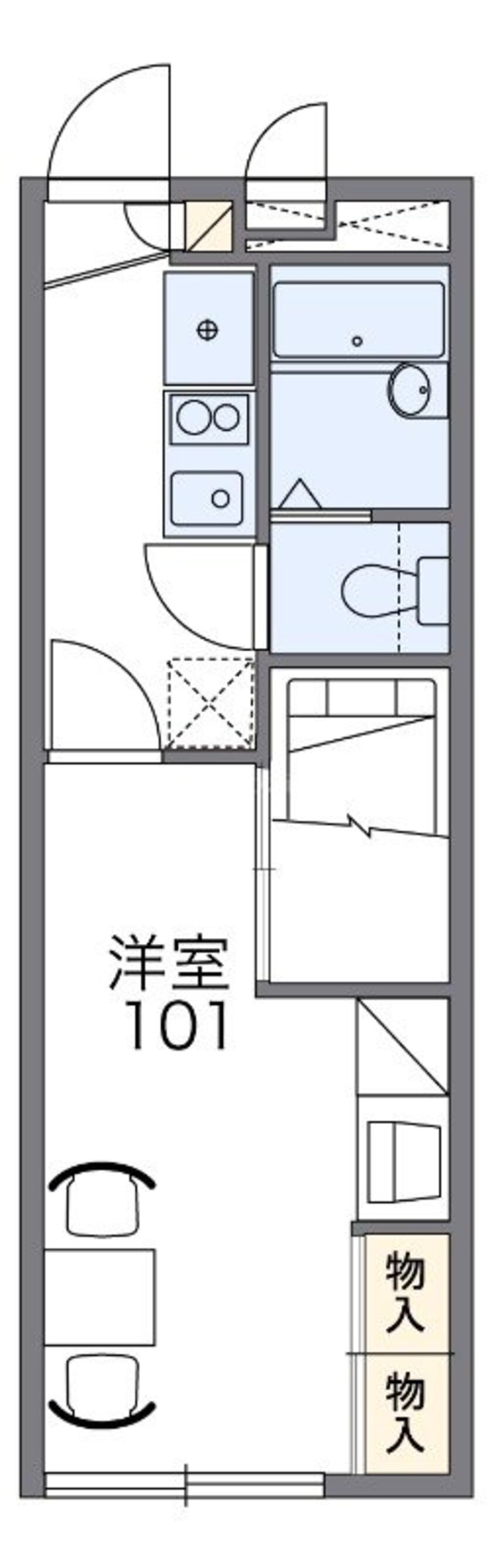 間取図 レオパレス光ヒルズ