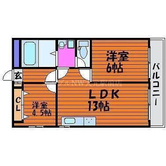 間取図 パークヒルズ奥田